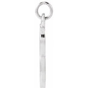 Platinum Petite Initial G Pendant