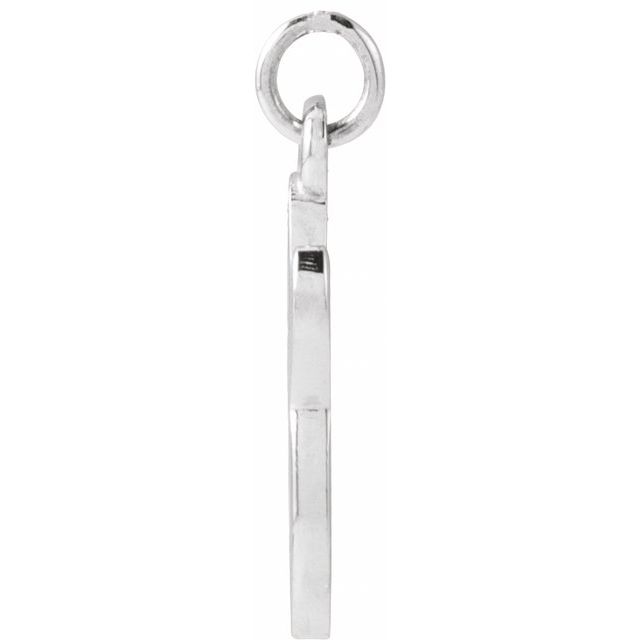 Platinum Petite Initial G Pendant