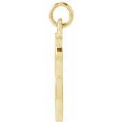 14K Yellow Petite Initial G Pendant