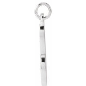Platinum Petite Initial B Pendant