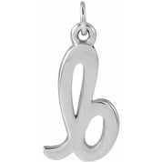 Platinum Petite Initial B Pendant