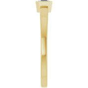 14K Yellow 1/4 CT Lab-Grown Diamond Ring