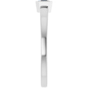 Platinum 1/4 CT Lab-Grown Diamond Ring