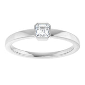 Platinum 1/4 CT Lab-Grown Diamond Ring
