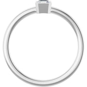 Platinum 1/4 CT Lab-Grown Diamond Ring