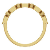 14K Yellow .08 CTW Natural Diamond Stackable Ring