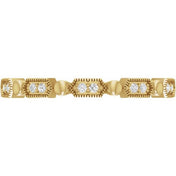 14K Yellow .08 CTW Natural Diamond Stackable Ring