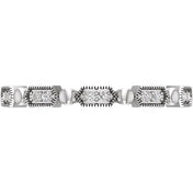 14K White .08 CTW Natural Diamond Stackable Ring