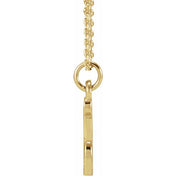 14K Yellow Petite Initial I 16" Necklace