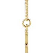 14K Yellow Petite Initial I 16" Necklace