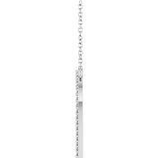 Platinum 1/4 CTW Natural Diamond Heart 18" Necklace