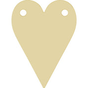 10K Engravable Heart Necklace Center