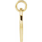 14K Yellow Script Initial P Pendant