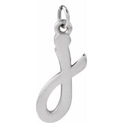 Platinum Petite Initial J Pendant