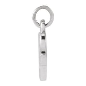 Platinum Petite Initial W Pendant
