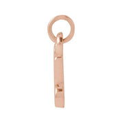 14K Rose Petite Initial U Pendant