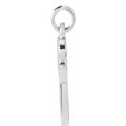 Platinum Petite Initial P Pendant