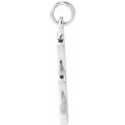 Platinum Petite Initial K Pendant