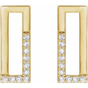 14K Yellow 1/10 CTW Natural Diamond Earrings