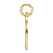 14K Yellow Script Initial Y Pendant