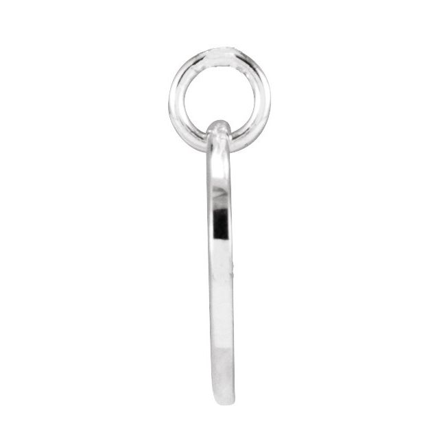 Platinum Script Initial W Pendant