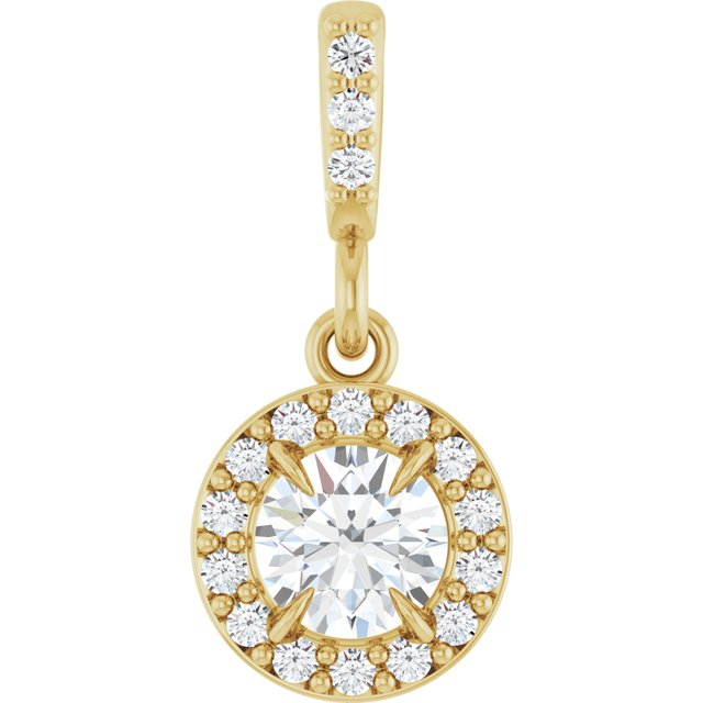 3 CTW Lab-Grown Diamond Halo-Style Pendant