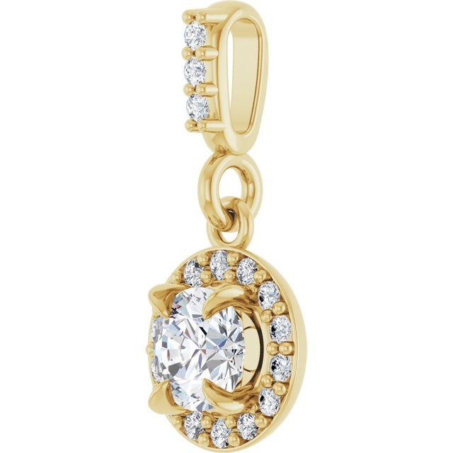 3 CTW Lab-Grown Diamond Halo-Style Pendant