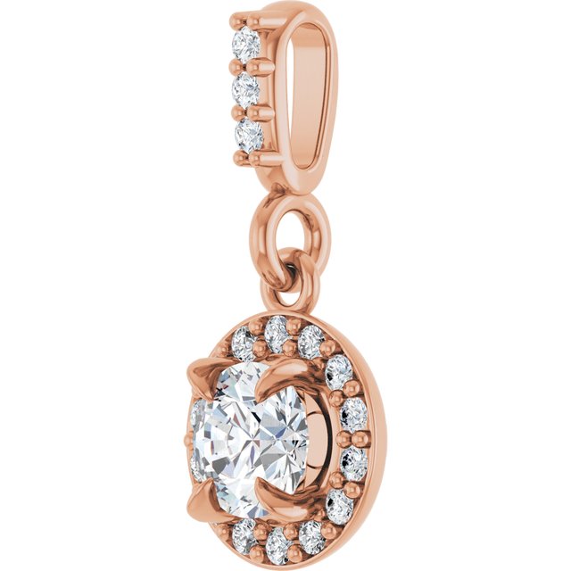 3 CTW Lab-Grown Diamond Halo-Style Pendant