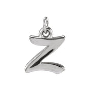 Platinum Petite Initial Z Pendant