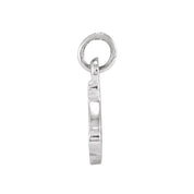 Platinum Petite Initial S Pendant