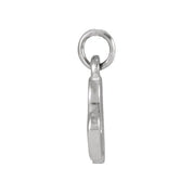 Platinum Petite Initial N Pendant