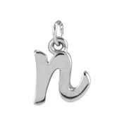Platinum Petite Initial N Pendant