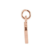 14K Rose Petite Initial O Pendant