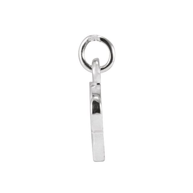 Platinum Petite Initial O Pendant