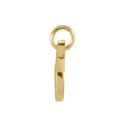 14K Yellow Petite Initial V Pendant