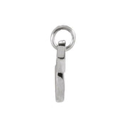 Platinum Petite Initial V Pendant
