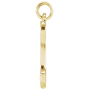 14K Yellow Petite Initial D Pendant
