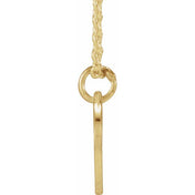 14K Yellow Script Initial Z 16-18" Necklace