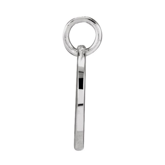 Platinum Script Initial Q Pendant