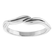 14K White Stackable Ring
