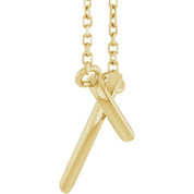 14K Interlocking Hearts 18" Necklace in Yellow, White, and Rose Gold