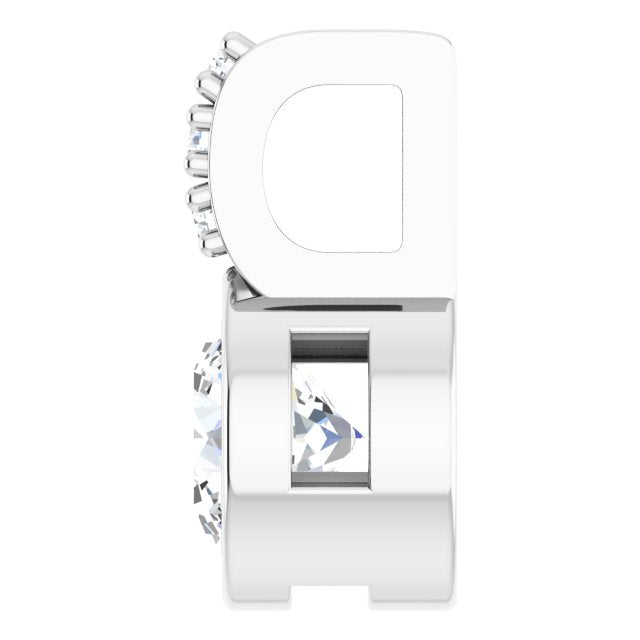 Platinum 3/8 CTW Lab-Grown Diamond Pendant