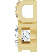 14K Yellow 3/4 CTW Lab-Grown Diamond Pendant