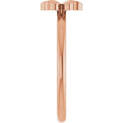 14K Rose Four-Leaf Clover Stackable Ring