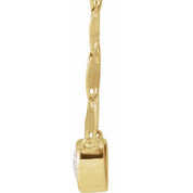 14K Yellow 1/5 CT Natural Diamond 16" Necklace