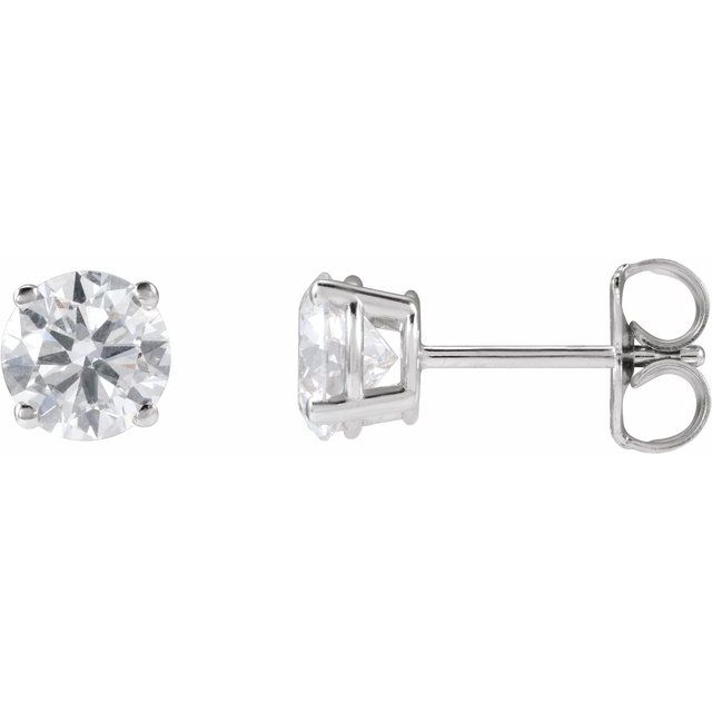 14K White 1 1/4 CTW Lab-Grown Diamond Stud Earrings