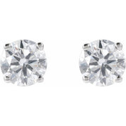 14K White 1 1/4 CTW Lab-Grown Diamond Stud Earrings