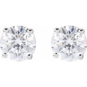 Platinum 1 1/2 CTW Natural Diamond Stud Earrings