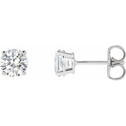 Platinum 1 CTW Natural Diamond Stud Earrings