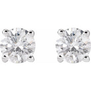 14K White 3/4 CTW Lab-Grown Diamond Stud Earrings